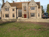 country house with balustrade