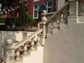 balustrade going up stairs