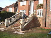 balustrade on steps