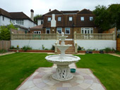 fountain and balustrade