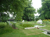 Benches and Fountain